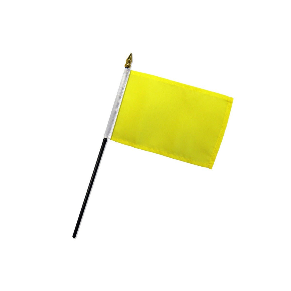 Yellow Solid Color 4x6in Stick Flag - Flags Importer