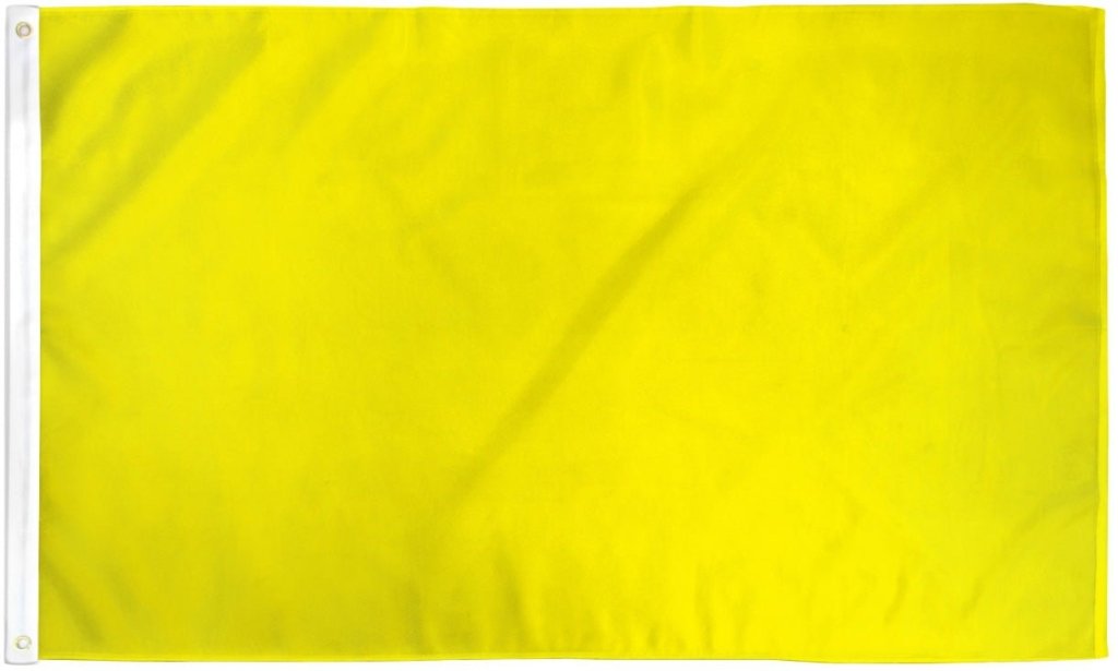 Yellow Solid Color Flag 2x3ft Poly - Flags Importer