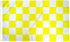 Yellow & White Checkered Flag 3x5ft Poly - Flags Importer