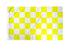 Yellow & White Checkered Flag 3x5ft Poly - Flags Importer