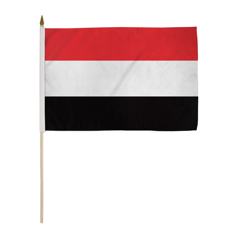 Yemen 12x18in Stick Flag - Flags Importer