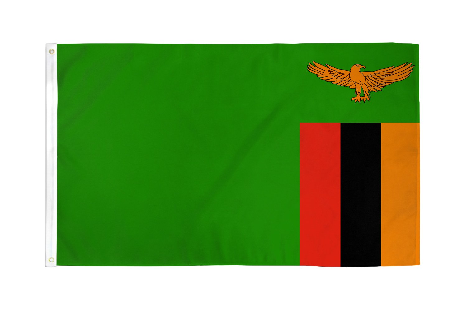 Zambia Flag 2x3ft Poly - Flags Importer