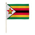 Zimbabwe 12x18in Stick Flag - Flags Importer