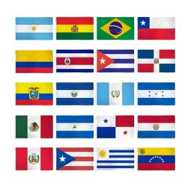 3x5ft Set of 20 Latin American Flags | Flags Importer | International ...