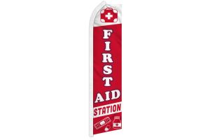 First Aid Station Super Flag