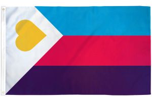 Polyamory (Tricolor) Flag 3x5ft Poly