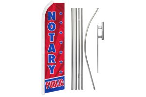 Notary Public Super Flag & Pole Kit