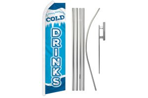 Cold Drinks Super Flag & Pole Kit