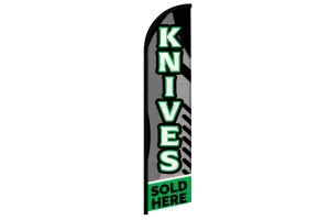 Knives Sold Here Windless Banner Flag