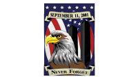 Never Forget 9/11 Garden Printed Polyester Garden Flag 28in by 40in