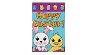 Happy Easter Garden Printed Polyester Garden Flag 24in by 36in