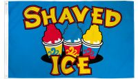 Shaved Ice 3x5ft Message Flag