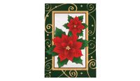 Poinsettias Garden Printed Polyester Garden Flag 28in by 40in