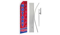 Notary Public Super Flag and Pole Kit 