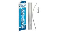 Cold Drinks Super Advertising Banner and Pole Kit 