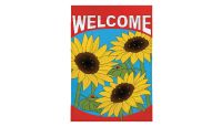 Welcome Sunflowers Garden Printed Polyester Garden Flag 28in by 40in