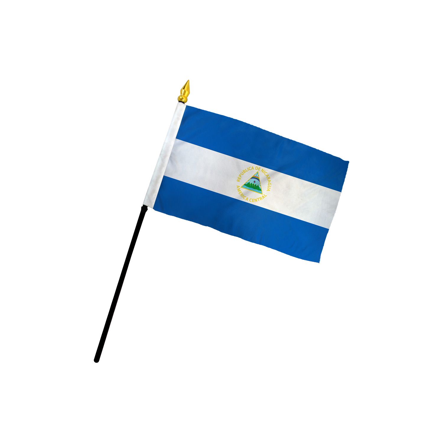 Nicaragua 4x6in Stick Flag | Flags Importer | International Desk Flag